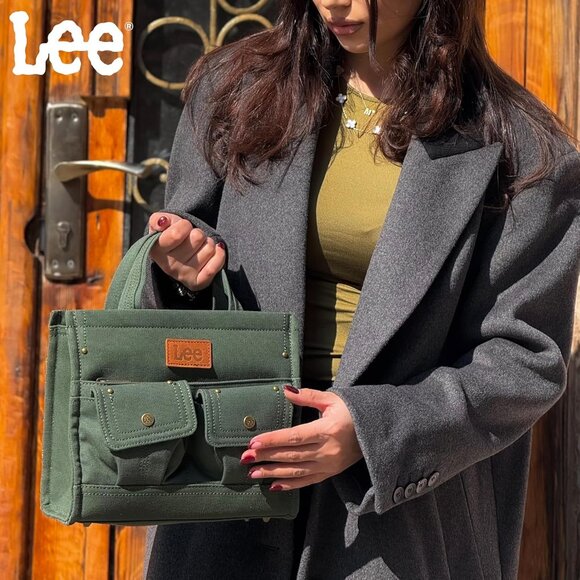 X Lee Canvas Tote Bag for Women Medium Crossbody Bag Top-handle Handbag with Mul - Picture 2 of 8